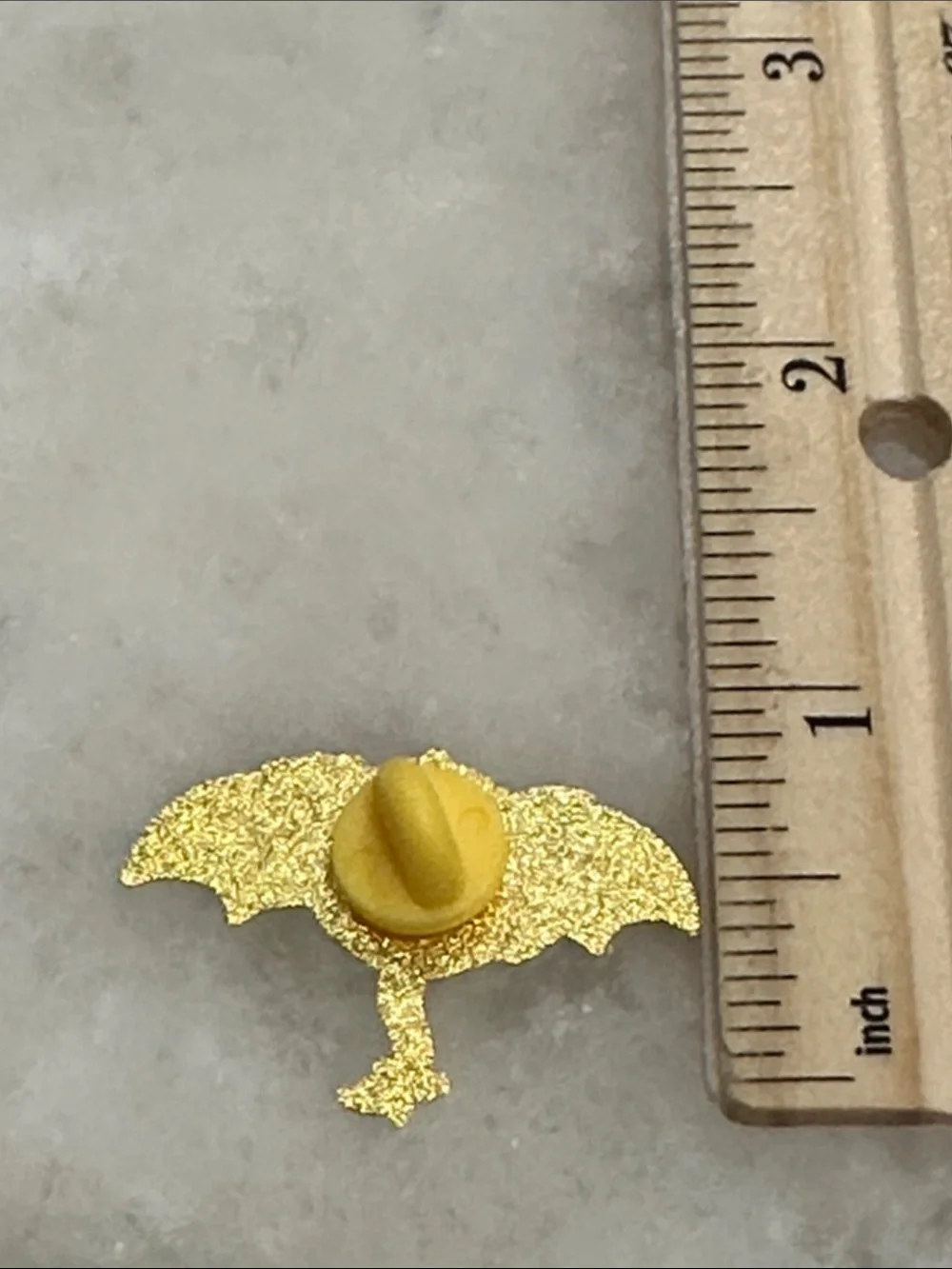 Gold and Black Dragon Enamel Pin with Moon Detail